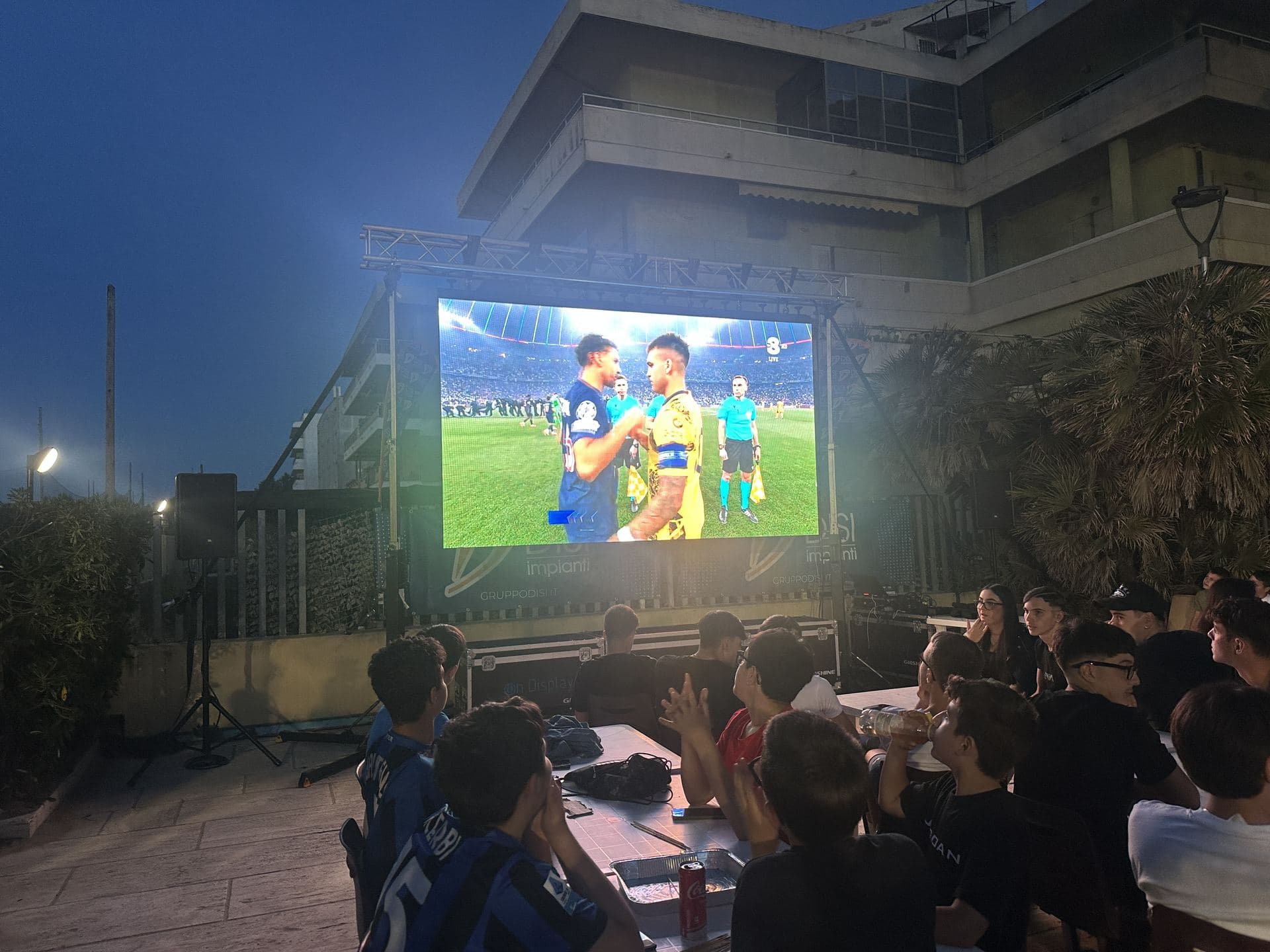 Allestimento audio/video Finale Champions Inter-Psg 2025