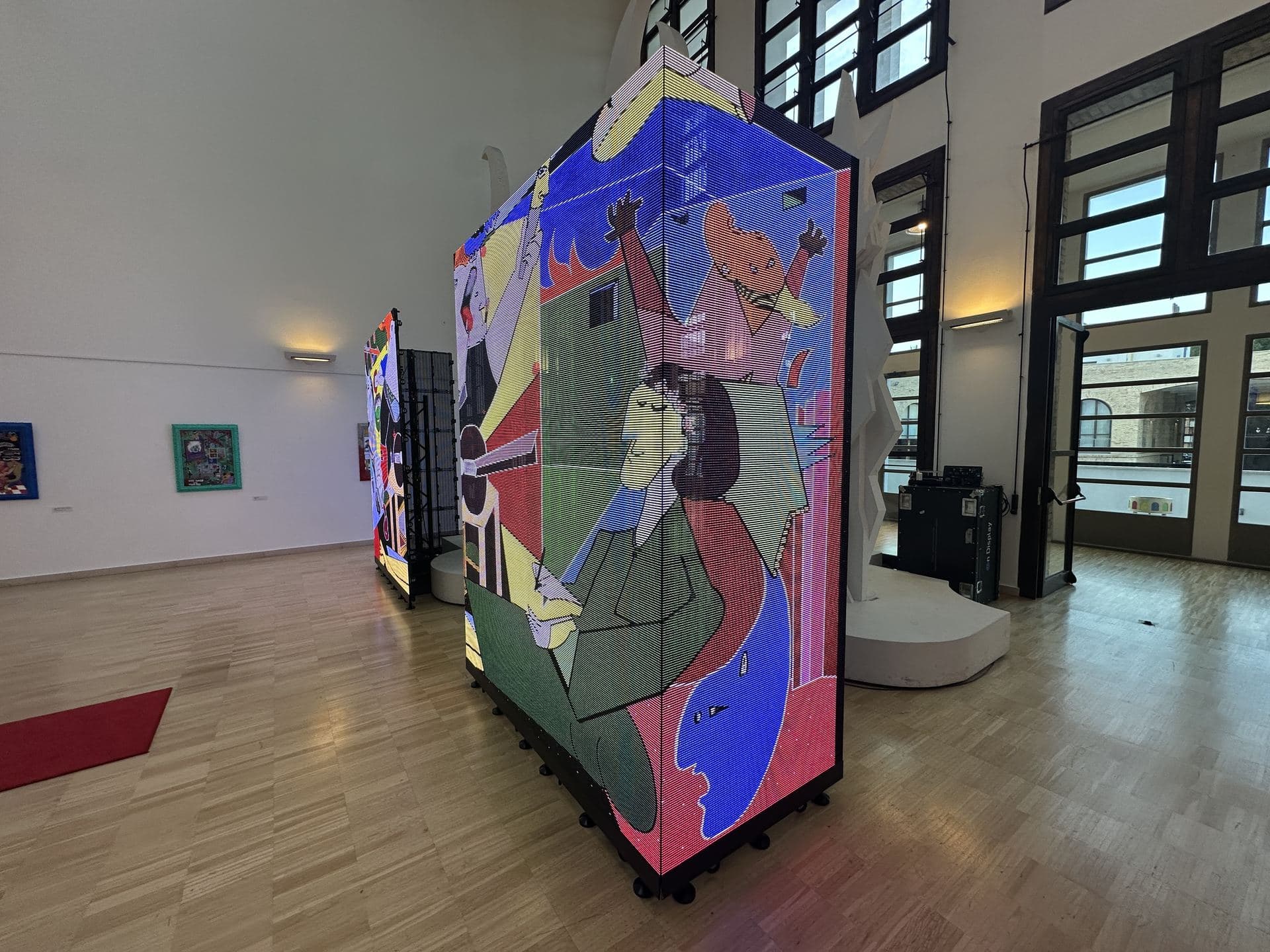 Mostra Artistica con Ledwall Trasparente Aurum 2025