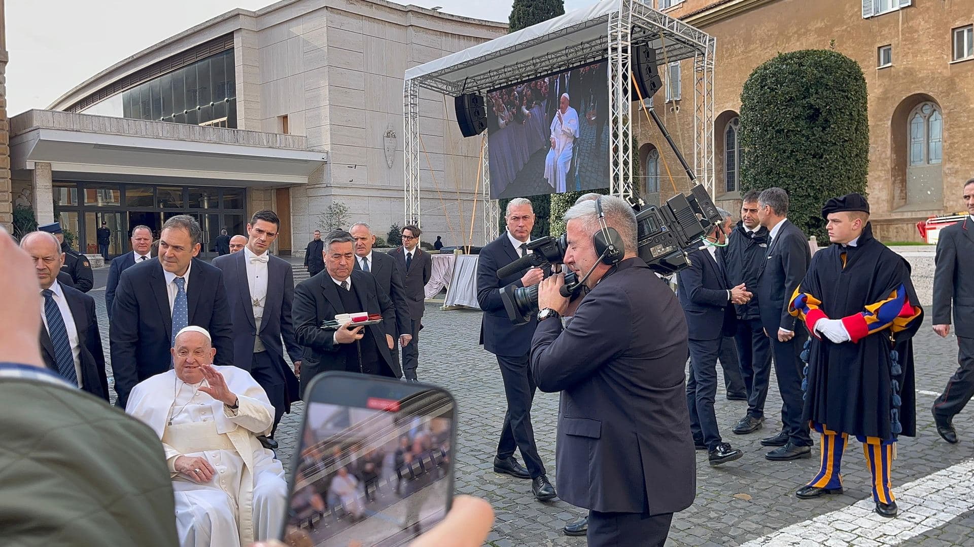 Servizio Audio Video per Vaticano Esterna PaoloVI