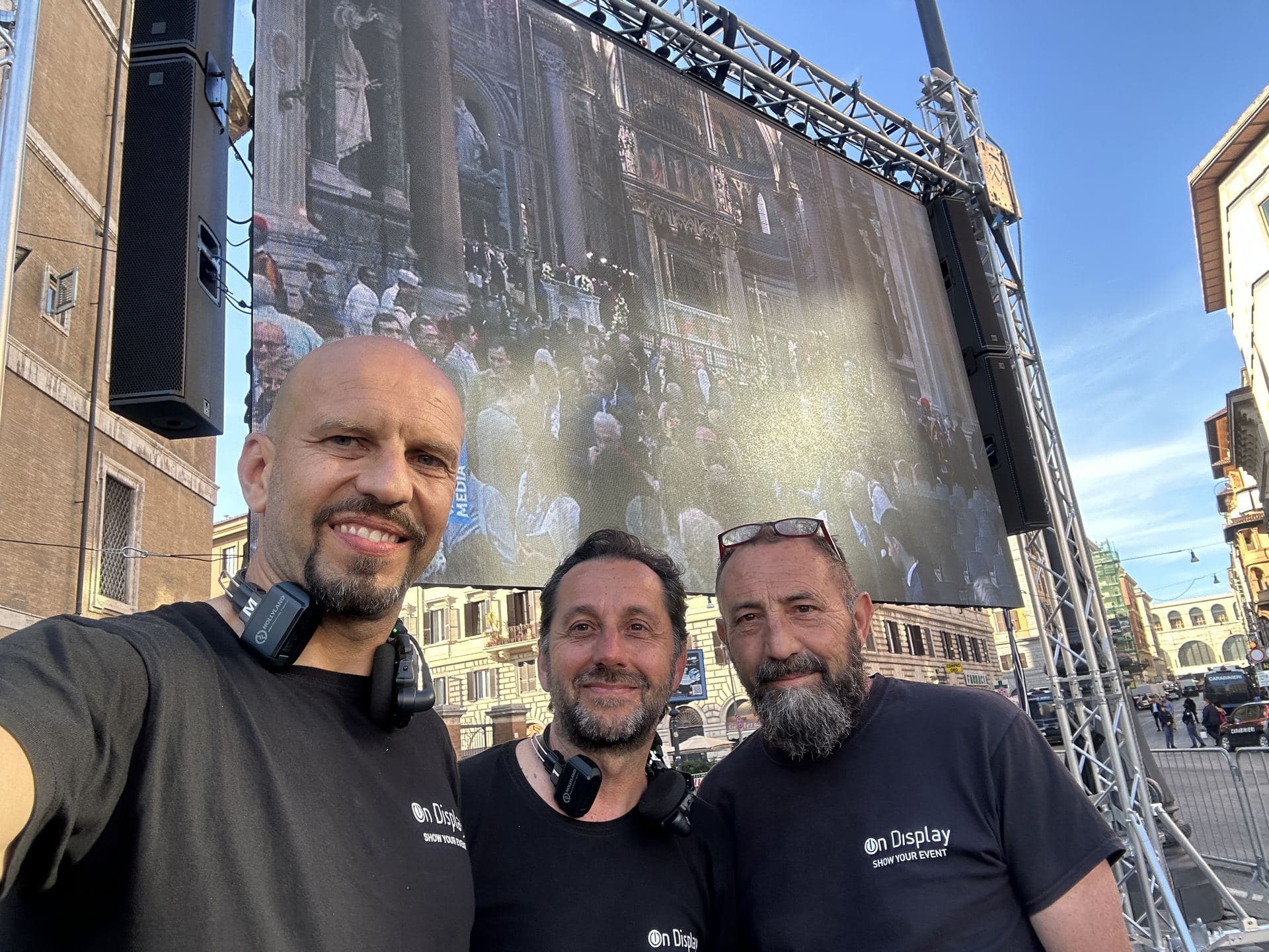 Team prima messa Papa Leone da Santa Maria Maggiore 2025